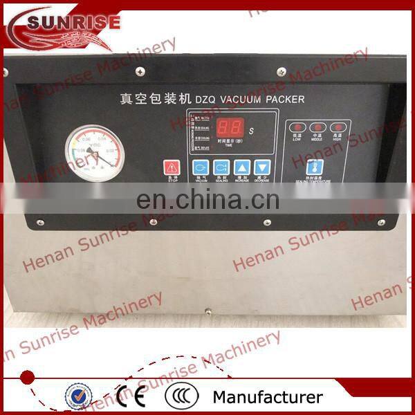 Double chamber stainless steel food vacuum packing machine