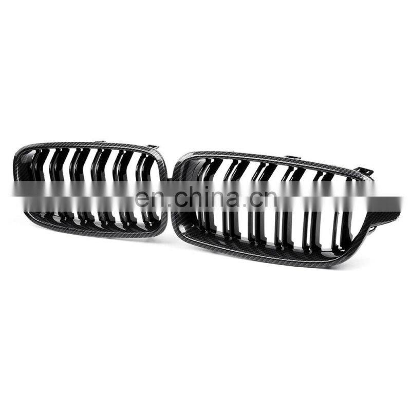 Carbon Fiber Front Hood Kidney Grill Grille for BMW 3 Series F30 F31 M3 Style