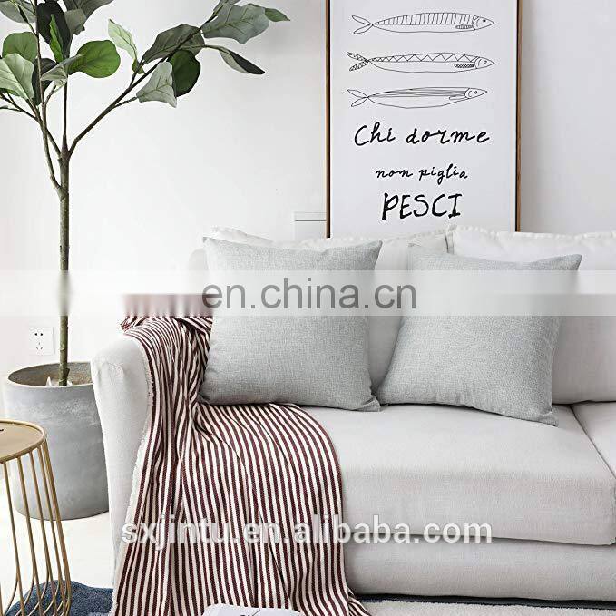 manufacturers Custom Linen Cushion Covers Set of 2 Decorative Throw Pillow Covers for sofa