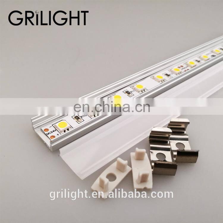 LED aluminum strip U Shape GL-U2507 aluminum frame for led strip light