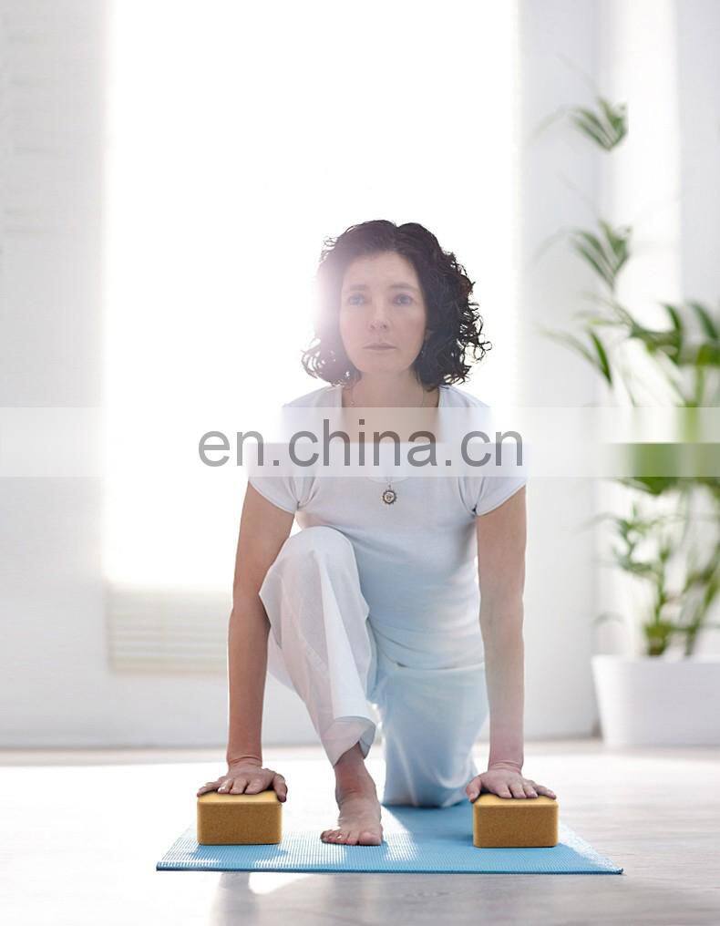 Private Label Body Building Cork Yoga Blocks Manufacturers