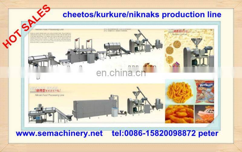 Jinan Automatic Puff Chips snack Kurkure Cheetos Niknaks Making extruder Machine china Price