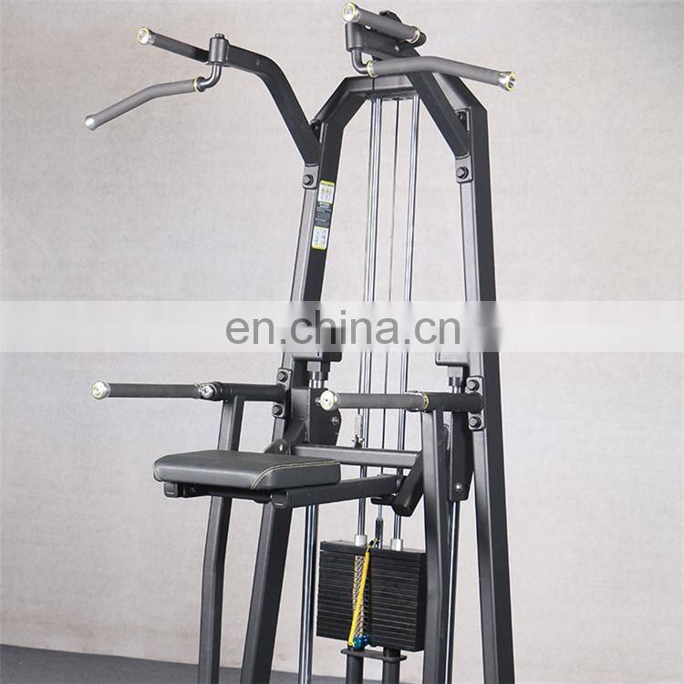 Gym high-end commercial fitness equipment assisted chin dip machine/gym chin up and dip station pull up station