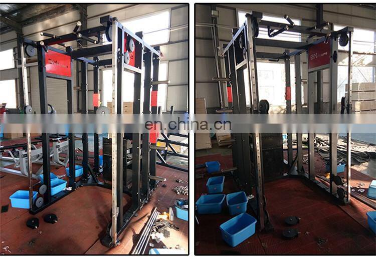 Top selling fitness hammer strength smith machine manual equipment deep squat rack