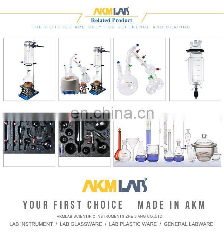 AKMLAB Glass Distillation Cold Trap For Vacuum Pump