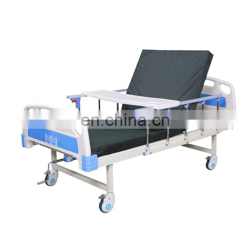 Medical single cranks manual hospital bed furniture
