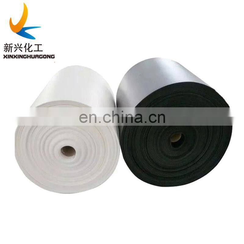 0.4mm 0.5mm 0.8mm 1mm 2mm 3mm PE thin rolls sheet black HDPE plastic slip sheet