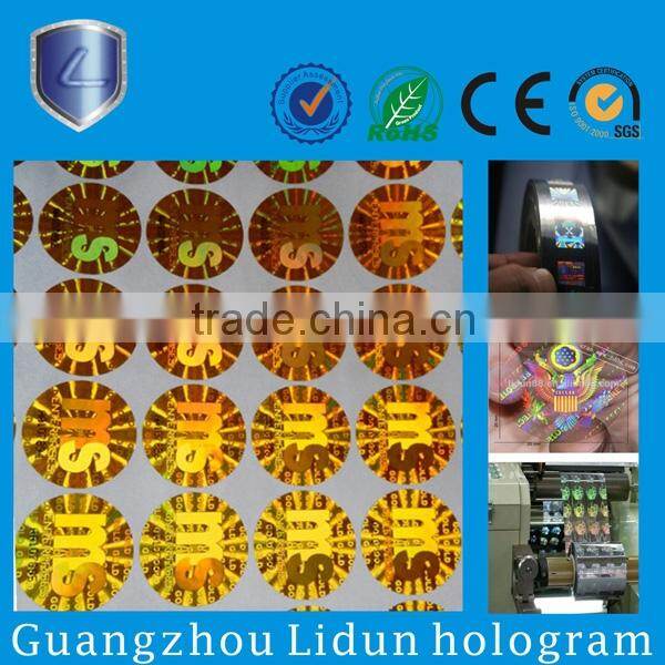 Custom design label sticker, hologram sticker