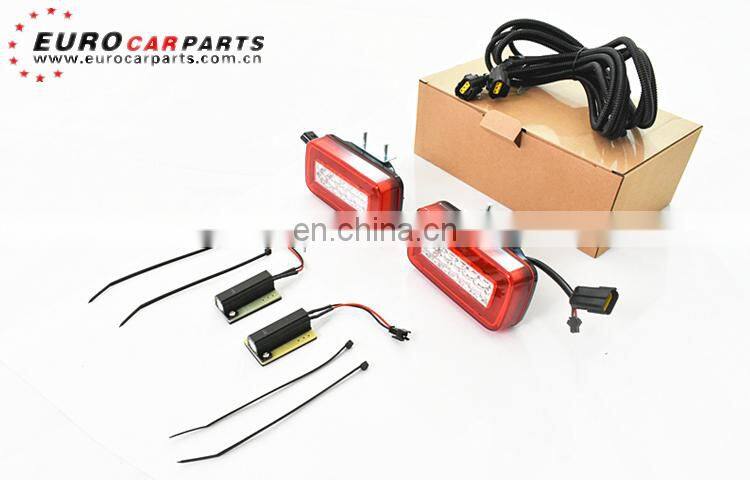 W463 rear bumper light fit for G-class W463 G500 G55 G63 tail light black and red LED g class rear bumper fog lamp