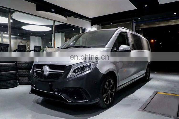 V class w447 body kit fit for V250 V260L to EUROCAR style with front bumper grille rear bumper 2016 2017 2018 year