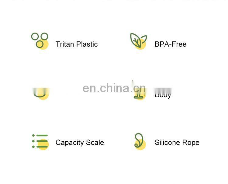 Gint 400ML Durable Light Weight Portable Handgrip Baby Drinking Plastic Tritan Water Bottle for Baby