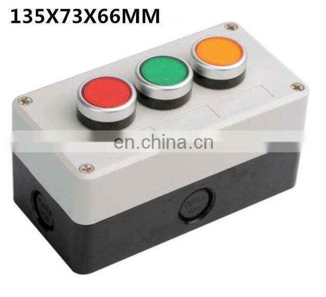 Waterproof Switch Box Plastic Starting Button Switch Box Electrical Industrial Button Emergency Stop Switch Box