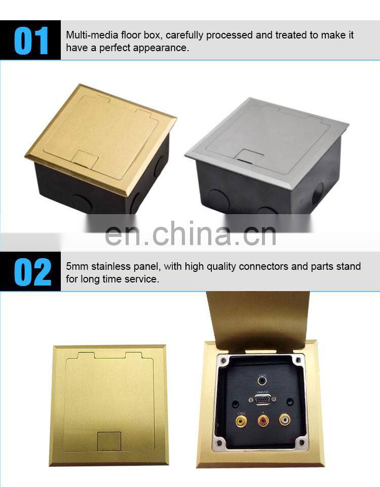 Computer VGA RJ45 network power floor Panel Socket