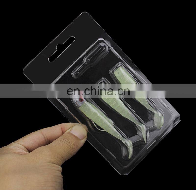 Amazon 8cm 8.5g 3pcs/set Fishing Lure Soft Grubs Plastic Soft Baits Rig Bass Fishing