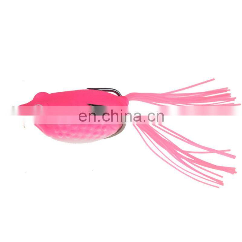 Wholesale Popper 50mm 10g Snakehead Soft Lure Frog Topwater Emulational Frog