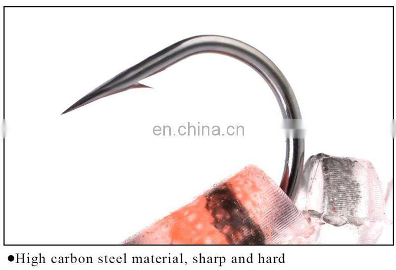 Amazon 7/10cm New Style Soft Fishing Lure Popular Wholesale Luminous Eyes Shrimp Bait With Jig Hook