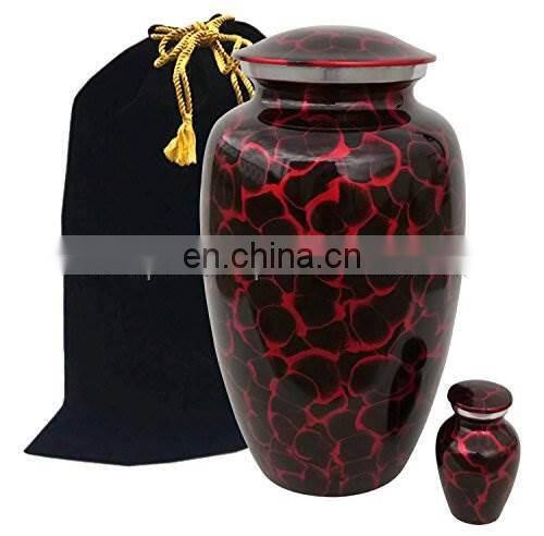 designer urns with fancy bag