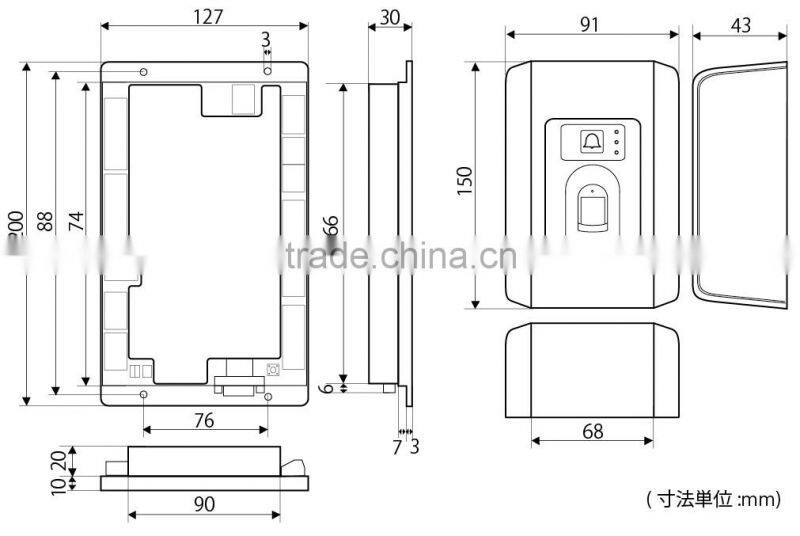 Japanese high quality biometric fingerprint sensor system for sale
