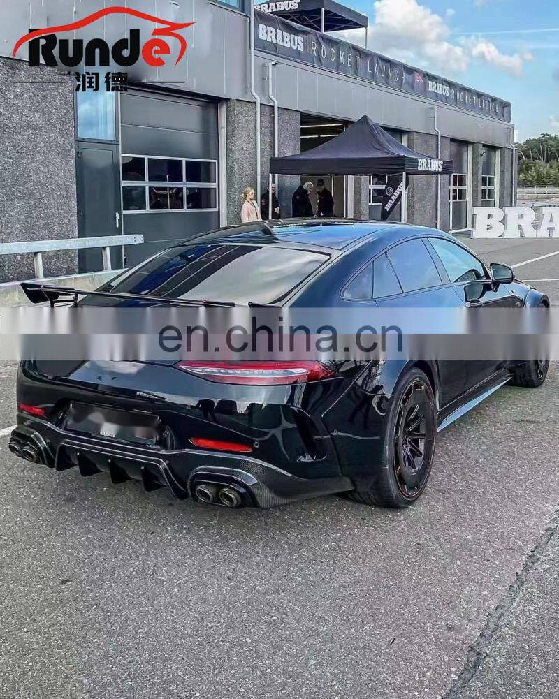 Runde Carbon Fiber Wide Body Kit For Mercedes Benz X290 AMG GT43/GT63 Upgrade To Brabus Rocket 900 Style Bodykit Bumper