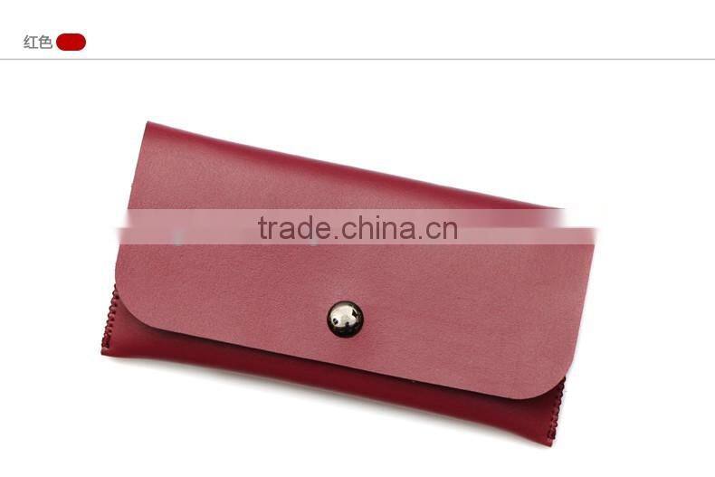 New Fashion Genuine Leather unisex Cell Phone Pouch Mobile Phone Purse Bag