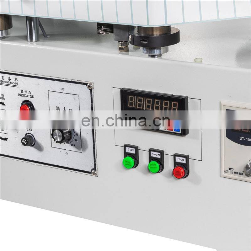 UR670A Automatic Paper PVC PP PE PET Plastic Film Label sticker counter rewinder Machine