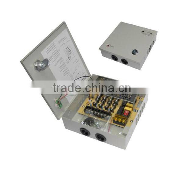 2015 K-68 YGY 38w 12V 3.8a 4 channels outputs cctv power supply for camera with glass fuse