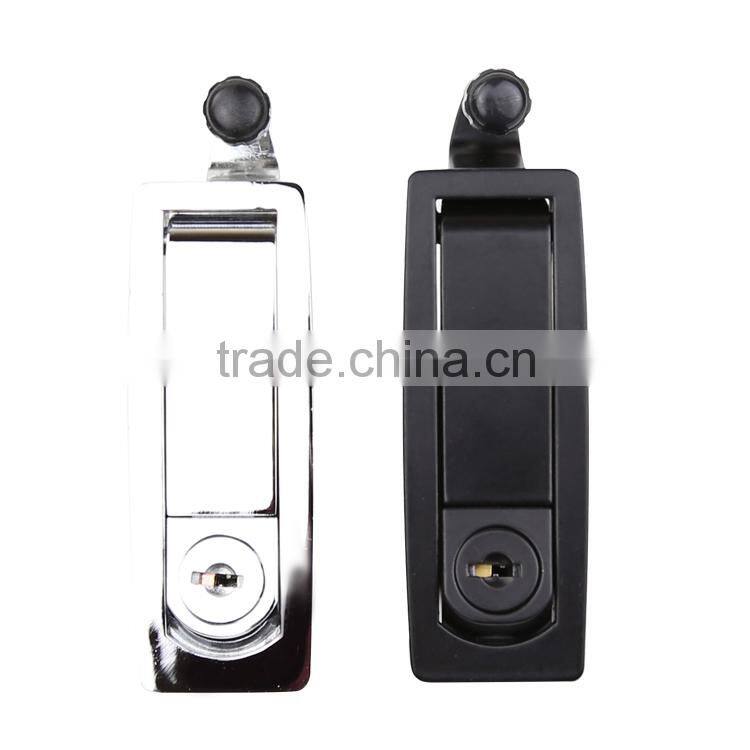 Swing Handle Chrome Plated Metal Plane Lock for electric cabinet