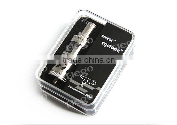 New Arrive! Sense Cyclone Tank Sense Cyclone 5ml 150W 0.6ohm&0.2ohm Ni200 Top Refilling Cyclone Sub Ohm Tank Wholesale Price