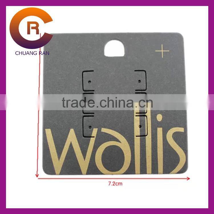 Jewelry hanging card custom printed necklace earring card