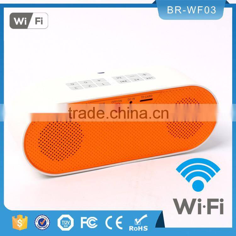 coloful great sound 3D stereo Hifi TF card wifi wireless portable speaker
