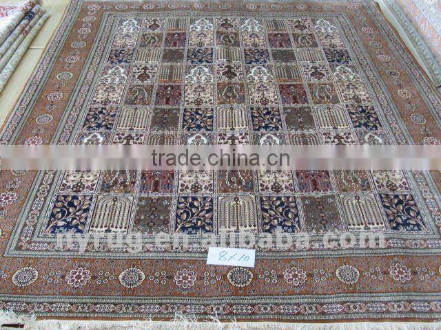 handmade chinese weaver pure silk industrial flat weave rug