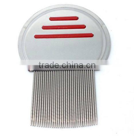 2015 Head Lice Comb , Popular Nit Lice Comb Metal Plastic Handle