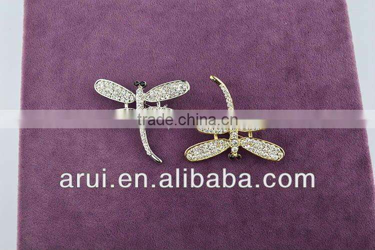 Hot gold arabic jewellery dragonfly brooch