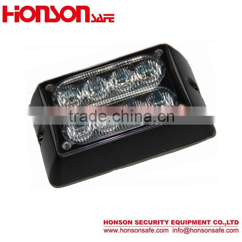 8 led traffic police emergency led grille strobe warning light/led flashing lighthead for Vehicle HF-244