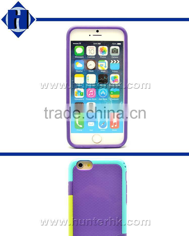 Double Color TPU Frame Jelly Case For 6G 4.7 Inch