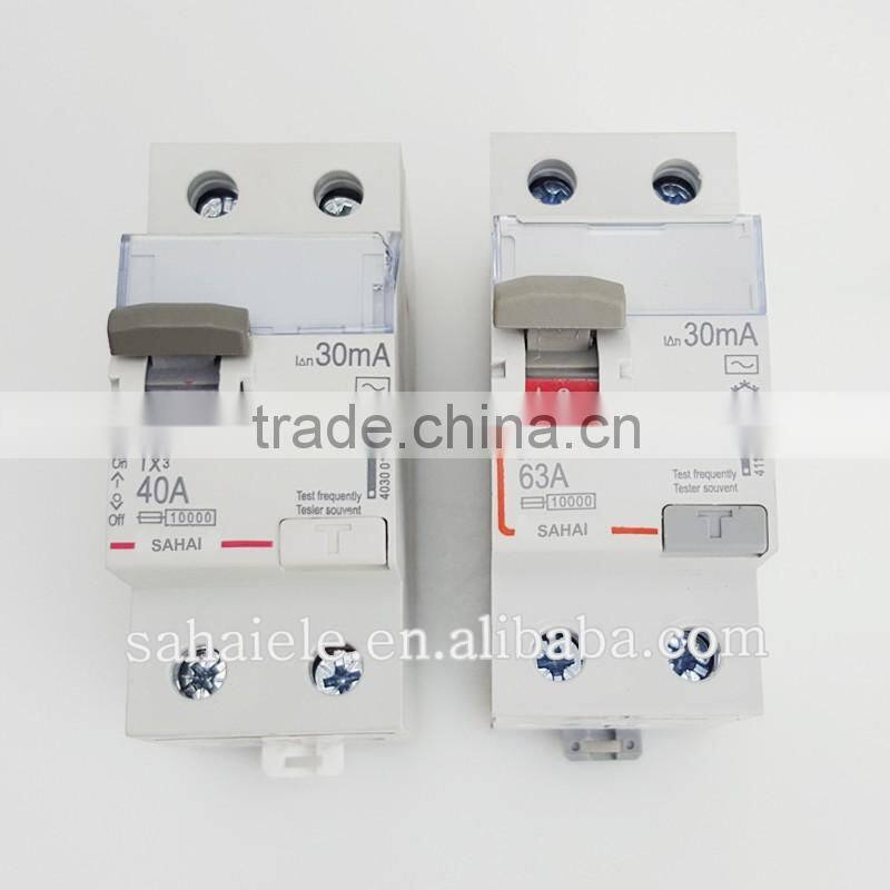 Wenzhou liushi factory 4P 63A ELCB Earth leakage circuit breaker elcd rccb TX.DX