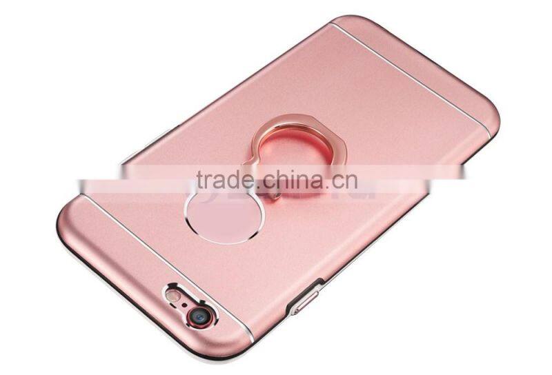 Aluminum Full Cover Hard Mobile Phone Case Alloy Case With Ring Holder For iPhone 6S 6