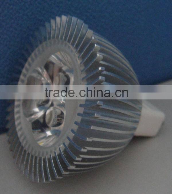 MR16 3W 12v dc led light bulb