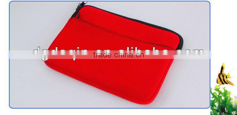 2014 New Enthusiastic Hot Laptop Sleeve with Black Zipper Decoration