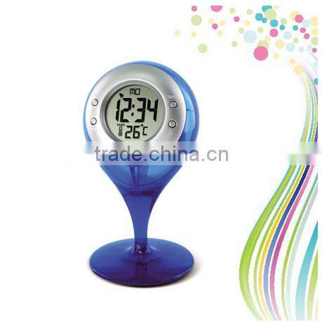 Creative Personalized Water power alarm clock LED Fashion Mini Digital Clock Mute bedside Calendar Temperature Humidity