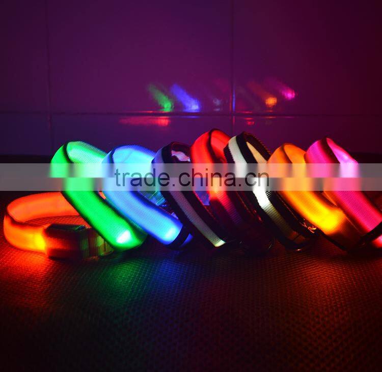 Chiristmas Flashing Light Up Bling LED Dog Collars