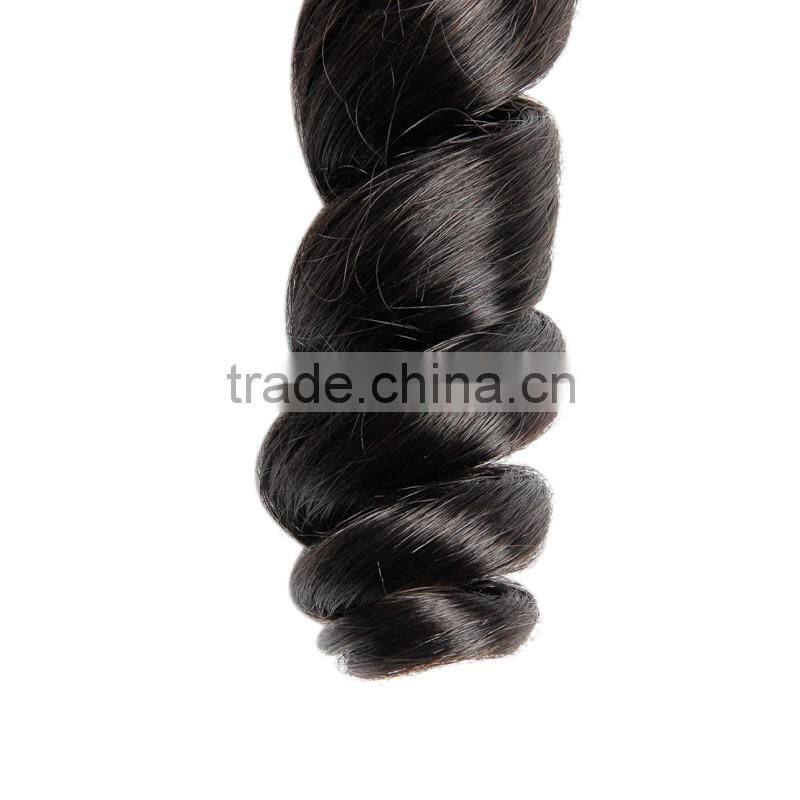New Arrival Peru Human Hair Weave Extension, Best Selling No Tangle No Shedding Loose Wave Human Hair Weft