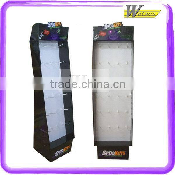 manufacture logo printing corrugated paper security display hook for shawl