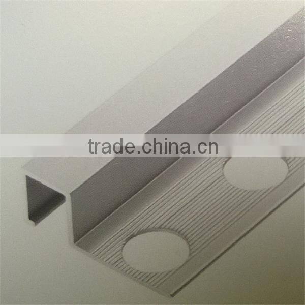 aluminum tile trim,aluminum extrusion, powder coated and machining