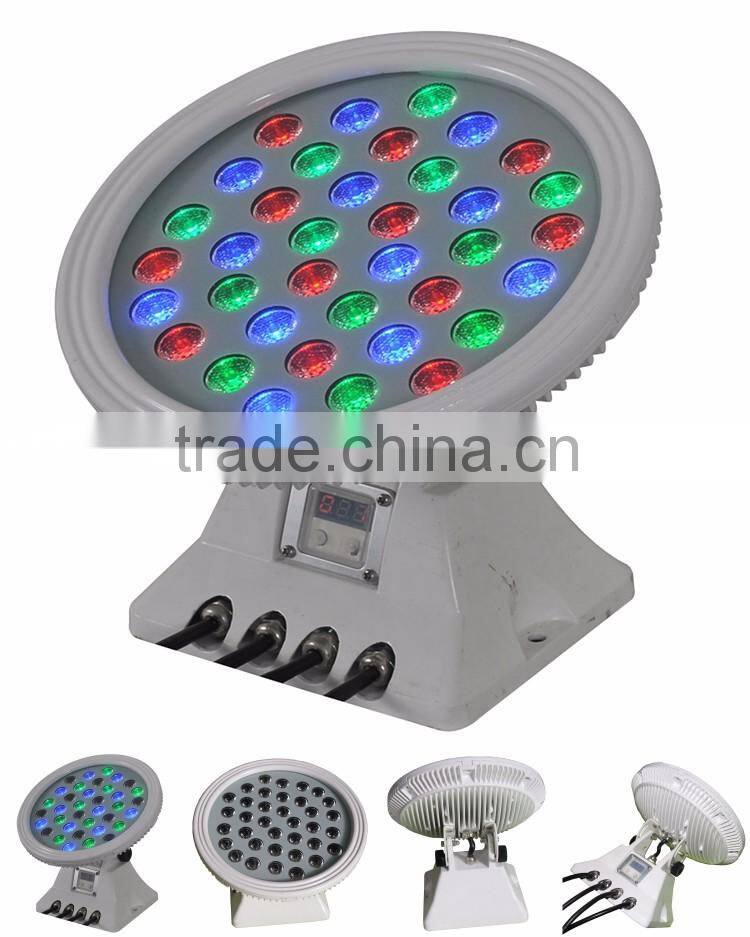 36pcs RGB outdoor flood light led round wall washer