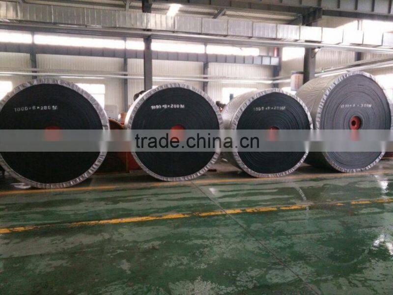 EP polyester/ fabric Flat Heating Resistant Conveyor Belt