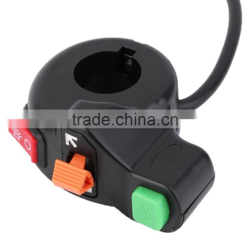 7/8 inch Motorcycle Scooter Dirt ATV Quad Handlebar Horn Switch Headlight Turn Signals On/Off Switch
