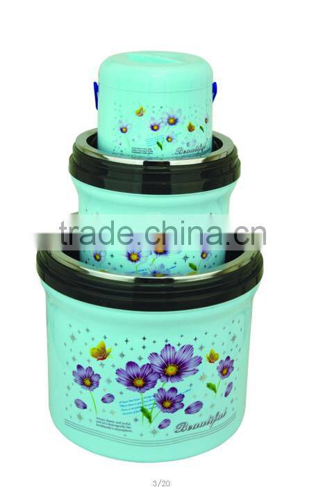 2011 plastic stainless steel thermal hot casserole