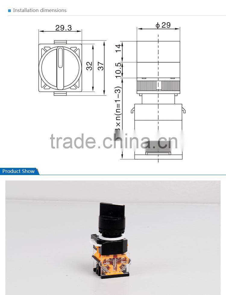 SAIP/SAIPWELL New High Quality Rectangular Push Button