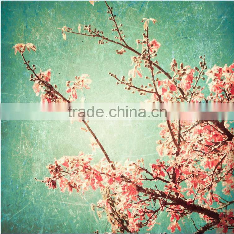 fresh flower printing canvas prints rural style decoration wall art